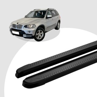 Trittbretter passend für BMW X5 ab 05/2000-02/2007 (Model: MAJA, Farbe: Schwarz) mit ABE