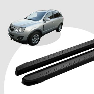 Trittbretter passend für Opel Antara ab 2006-2015 (Model: MAJA, Farbe: Schwarz)