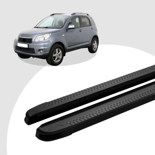 Trittbretter passend für Daihatsu Terios ab 11/2005-12/2017 (Model: MAJA, Farbe: Schwarz)