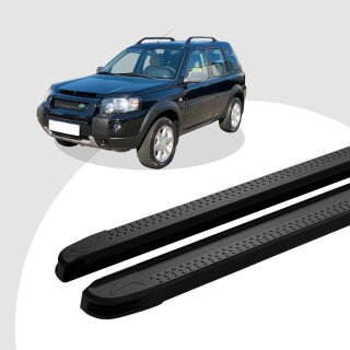 Trittbretter passend für Land Rover Freelander 02/1998-10/2006 (Model: MAJA, Farbe: Schwarz) ABE