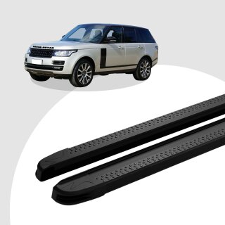 Trittbretter passend für Land Rover Range Rover Vogue ab 08/2012 (Model: MAJA, Farbe: Schwarz)