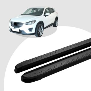 Trittbretter passend für Mazda CX-5 ab 11/2011-03/2017 (Model: MAJA, Farbe: Schwarz) mit ABE