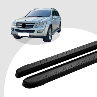 Trittbretter passend für Mercedes GL-Klasse ab 09/2006-06/2012 (Model: MAJA, Farbe: Schwarz)