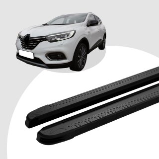 Trittbretter passend für Renault Kadjar ab 06/2015 (Model: MAJA, Farbe: Schwarz) mit ABE