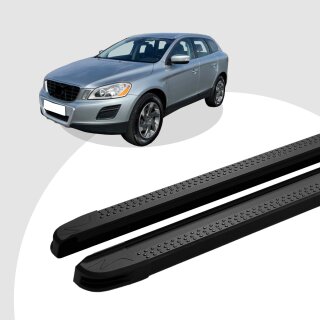 Trittbretter passend für Volvo XC60 ab 05/2008-12/2017 (Model: MAJA, Farbe: Schwarz) mit ABE