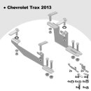 Trittbretter passend f&uuml;r Chevrolet Trax ab 12/2012 (Model: MAJA, Farbe: Silber) mit ABE