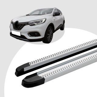 Trittbretter passend für Renault Kadjar ab 06/2015 (Model: MAJA, Farbe: Silber) mit ABE