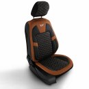 Sitzbez&uuml;ge passend f&uuml;r Opel Meriva (Schwarz-Braun) Komplett