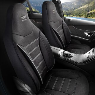 Sitzbezüge (Pilot) passend für Land Range Rover (Schwarz-Grau) 4.1