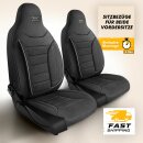 Sitzbez&uuml;ge (Pilot) passend f&uuml;r Land Range Rover (Schwarz-Grau) 4.1