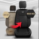 Sitzbez&uuml;ge passend f&uuml;r Volvo V90 (Schwarz) Komplett