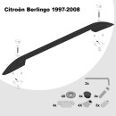 Dachreling passend f&uuml;r Citroen Berlingo Baujahr 1997-2007 (Schwarz) mit ABE