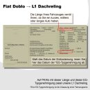 Dachreling passend f&uuml;r Fiat Doblo L1 kurz Baujahr 2010 (Aluminium) mit ABE