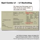 Dachreling passend f&uuml;r Opel Combo L1 2012-2018 (Schwarz) mit T&Uuml;V/ABE