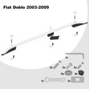 Dachreling passend f&uuml;r Fiat Doblo Baujahr 2003-2009 (Aluminium) mit ABE