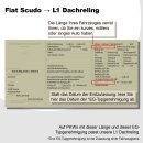 Dachreling passend f&uuml;r Fiat Scudo Baujahr 2006-2016 L1 kurz (Schwarz) mit ABE