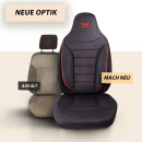 Sitzbez&uuml;ge (Pilot) passend f&uuml;r Jeep Renegade (Schwarz-Rot) 4.2