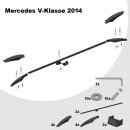 Dachreling passend f&uuml;r Mercedes Benz V-Klasse L2 mittel (MWB) Baujahr ab 2014 (Schwarz) mit ABE