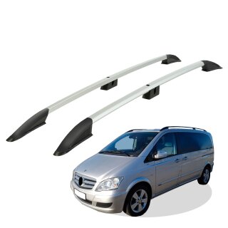 Dachreling passend für Mercedes Benz Viano L3 lang (LWB) Baujahr ab 2003-2014 (Aluminium) mit ABE