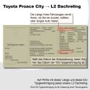 Dachreling passend f&uuml;r Toyota Proace City L2 lang (LWB) Baujahr ab 2018 (Schwarz) mit ABE