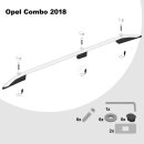 Dachreling passend f&uuml;r Opel Combo E L1 kurz (SWB) Baujahr ab 2018 (Aluminium) mit ABE
