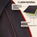 Sitzbez&uuml;ge passend f&uuml;r Aguti Sitze Wohnmobil (Schwarz-Rot) Pilot 4.2