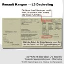 Dachreling passend f&uuml;r Renault Kangoo L3 lang (LWB) Baujahr ab 2008 (Schwarz) mit ABE