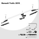 Dachreling passend f&uuml;r Renault Trafic L1 kurz (SWB) Baujahr ab 2015 (Aluminium) mit ABE