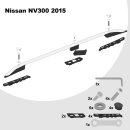 Dachreling passend f&uuml;r Nissan NV300 L2 lang (LWB) Baujahr ab 2015 (Aluminium) mit ABE