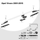 Dachreling passend f&uuml;r Opel Vivaro L1 kurz (SWB) Baujahr ab 2001-2015 (Aluminium) mit ABE