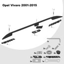 Dachreling passend f&uuml;r Opel Vivaro L1 kurz (SWB) Baujahr ab 2001-2015 (Schwarz) mit ABE