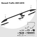 Dachreling passend f&uuml;r Renault Trafic L2 lang (LWB) Baujahr ab 2001-2015 (Schwarz) mit ABE