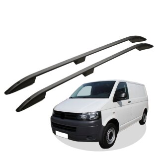 Dachreling passend für VW T5 L1 kurz (SWB) Baujahr ab 2003 (Schwarz) mit ABE