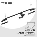 Dachreling passend f&uuml;r VW T5 L1 kurz (SWB) Baujahr ab 2003 (Schwarz) mit ABE