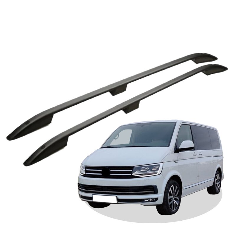 Portapacchi Barre Tettuccio Parapetto Tetto Per Volkswagen Shuttle  T6 2016 2020 Swb L1 H1 Grigio - Foto 10