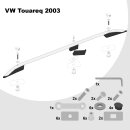 Dachreling passend f&uuml;r VW Touareg Baujahr ab 2003-2009 (Aluminium) mit ABE