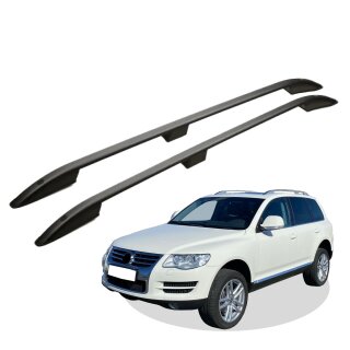 Dachreling passend für VW Touareg Baujahr ab 2003-2009 (Schwarz) mit ABE