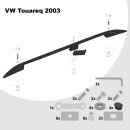 Dachreling passend f&uuml;r VW Touareg Baujahr ab 2003-2009 (Schwarz) mit ABE