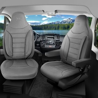 Sitzbezüge passend für PLA Wohnmobil (Grau) Pilot 4.4