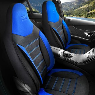 Sitzbezüge (Pilot) passend für VW Scirocco (Schwarz-Blau) 4.5