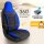 Sitzbezüge (Pilot) passend für Peugeot 3008 (Schwarz-Blau) 4.5