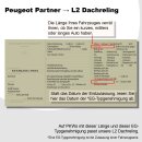 Dachreling passend f&uuml;r Peugeot Partner 3 L2 lang (LWB) Baujahr ab 2018 (Schwarz) mit ABE