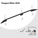 Dachreling passend f&uuml;r Peugeot Rifter L2 lang (LWB) Baujahr ab 2018 (Schwarz) mit ABE