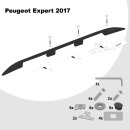 Dachreling passend f&uuml;r Peugeot Expert L3 lang Heckklappe ab 2016 (Schwarz) mit ABE