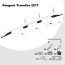 Dachreling passend f&uuml;r Peugeot Traveller L3 lang (LWB) Baujahr ab 2016 (Aluminium) mit ABE