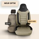 Sitzbez&uuml;ge (Pilot) passend f&uuml;r Audi A2 (Beige-Schwarz) 4.8